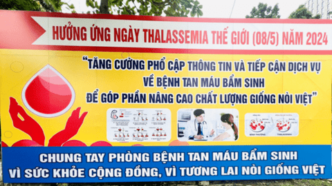 Hưởng ứng ngày Thalaasemia Thế giới 08/5